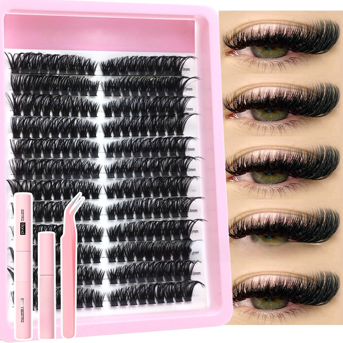 3D Fluffy False Eyelashes Single Cluster