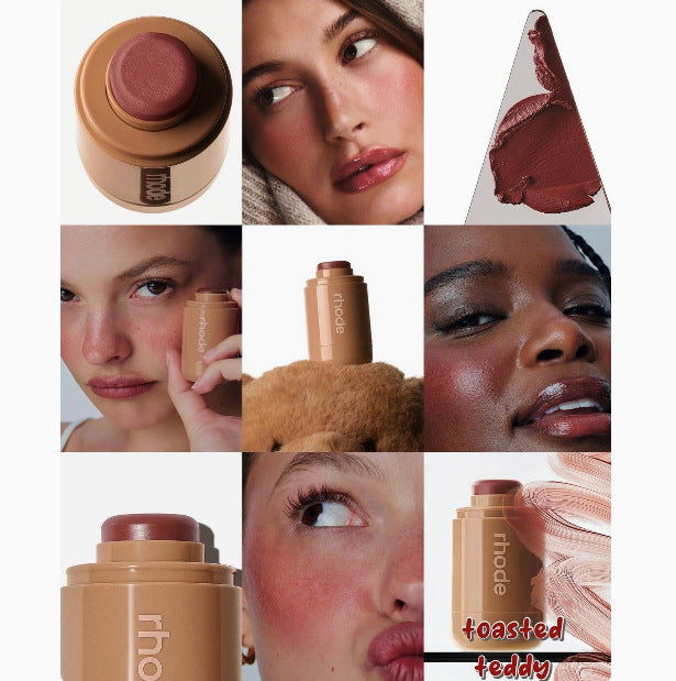 Dual-Use Blush Stick for Lips and Cheeks