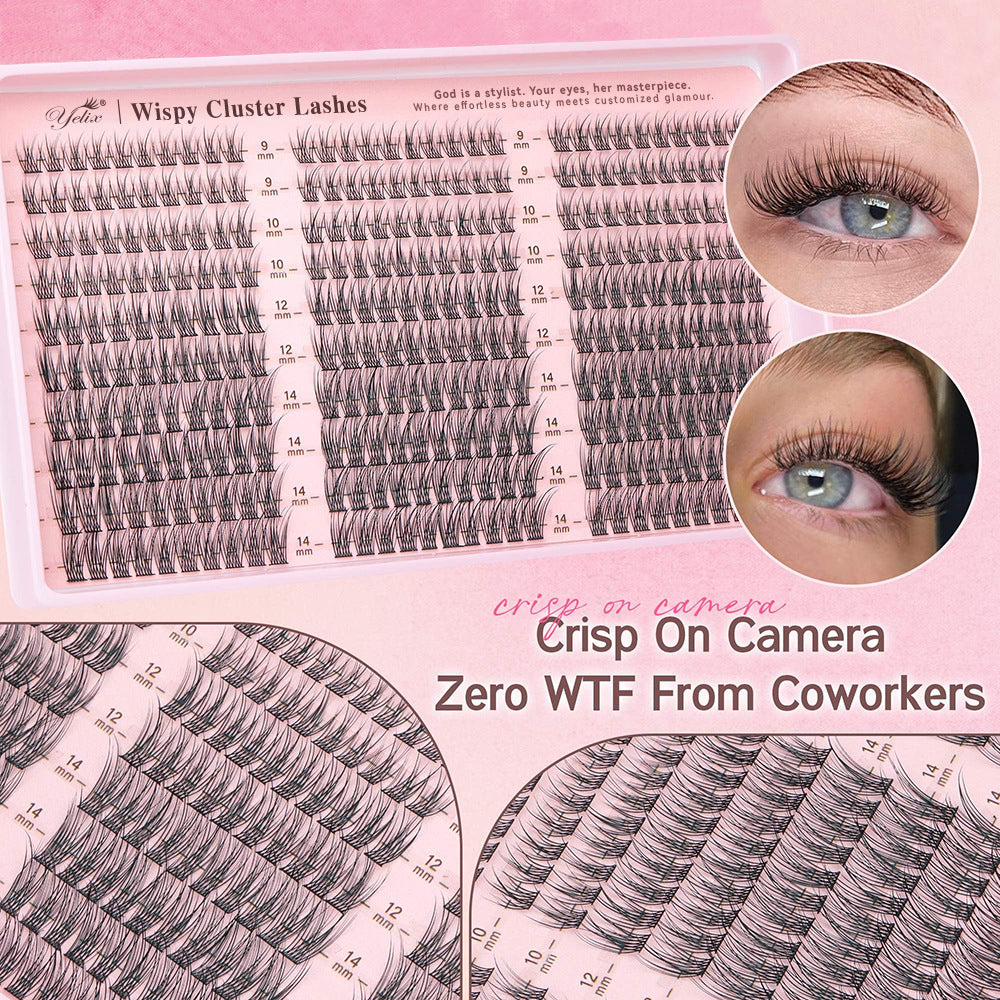 DIY Segmented Single-Cluster Self-Grafting False Eyelashes