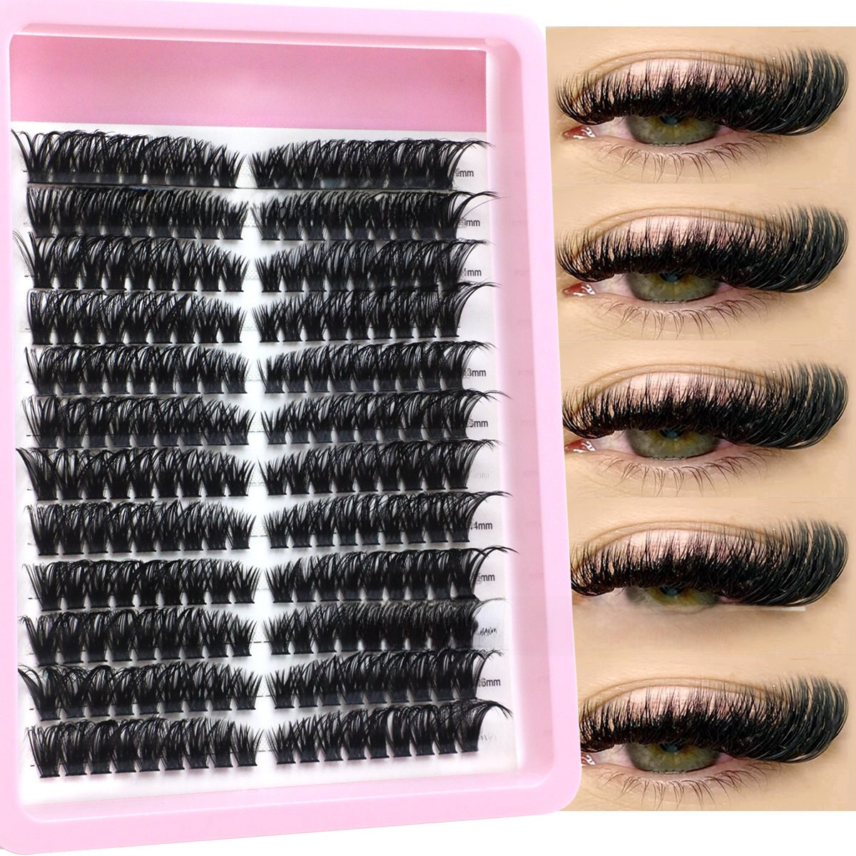 3D Fluffy False Eyelashes Single Cluster