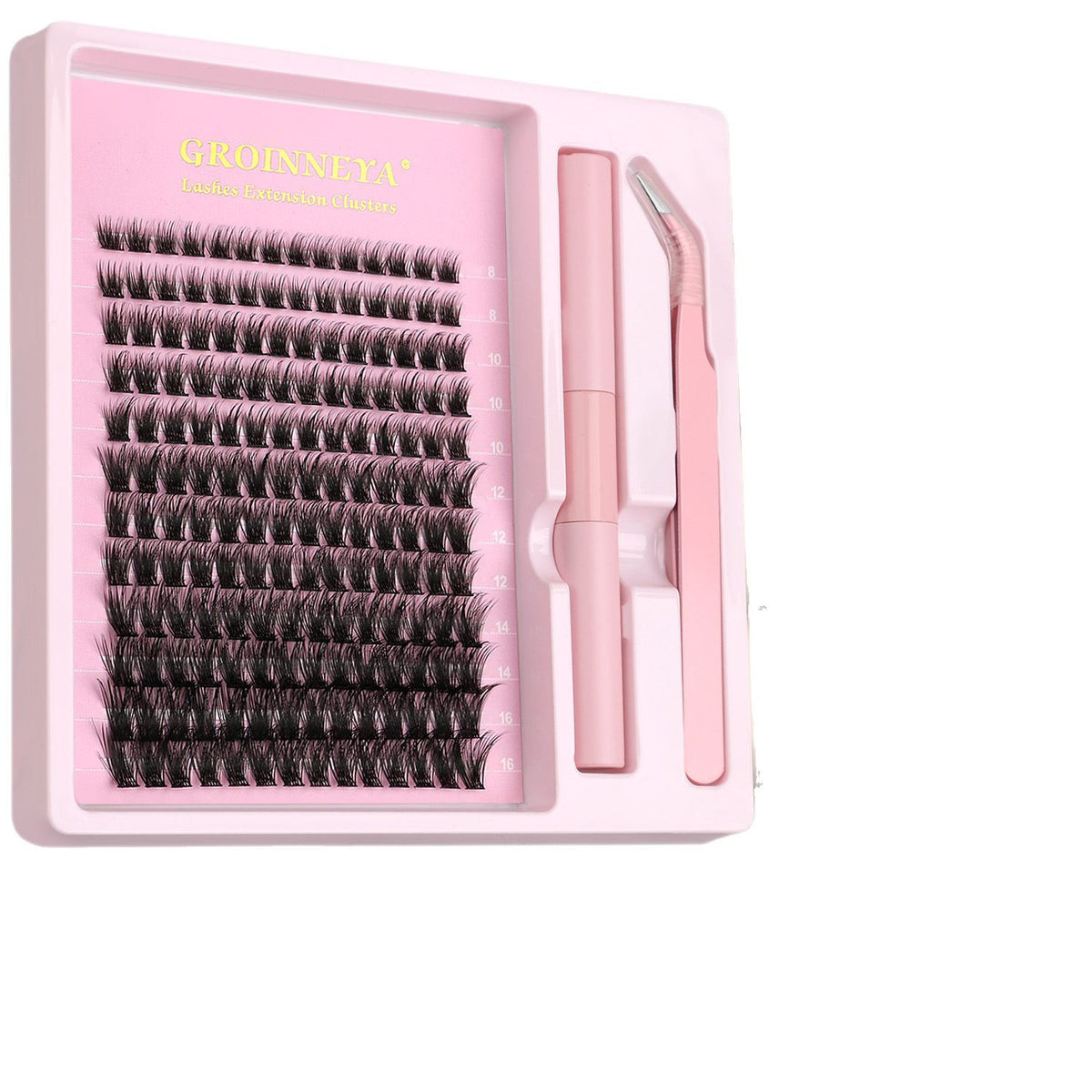 Segmented Synthetic False Eyelashes Clusters