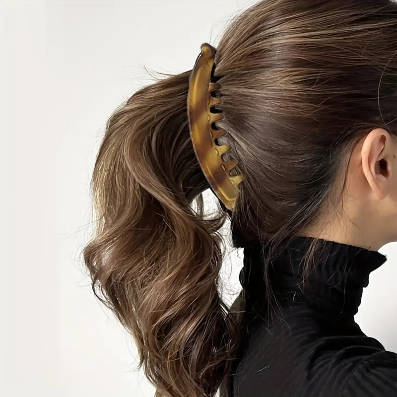 Elegant Vertical Banana Hair Clip