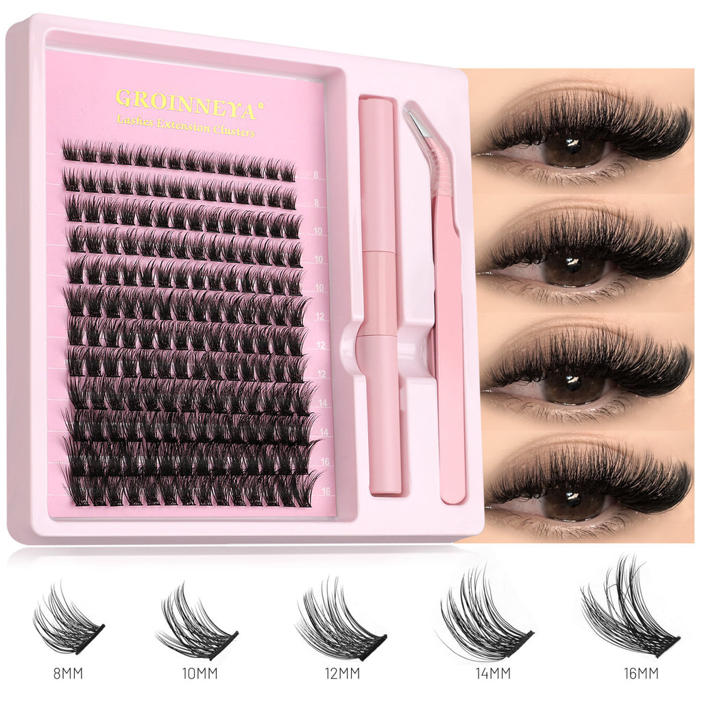 Segmented Synthetic False Eyelashes Clusters