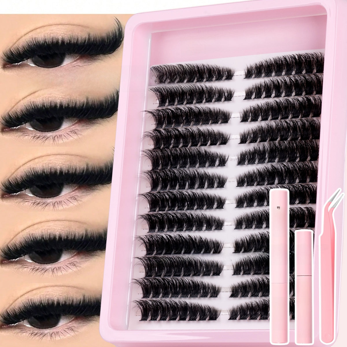3D Fluffy False Eyelashes Single Cluster