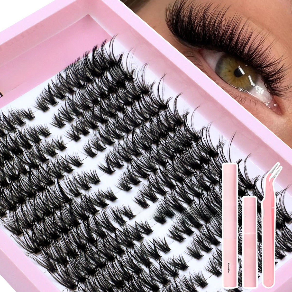 3D Fluffy False Eyelashes Single Cluster