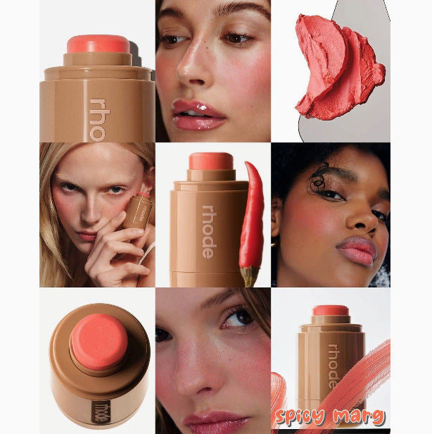 Dual-Use Blush Stick for Lips and Cheeks