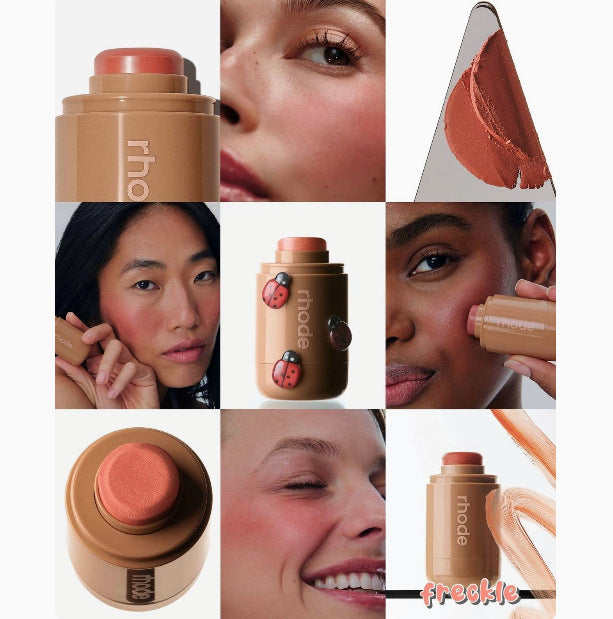 Dual-Use Blush Stick for Lips and Cheeks
