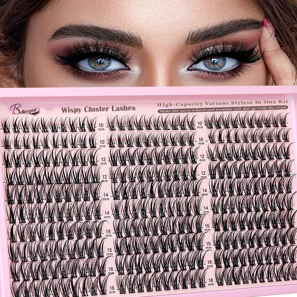 DIY Segmented Single-Cluster Self-Grafting False Eyelashes
