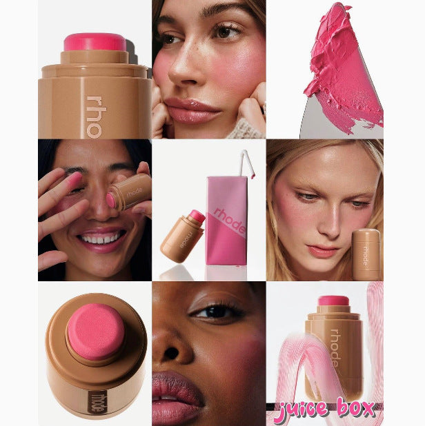 Dual-Use Blush Stick for Lips and Cheeks