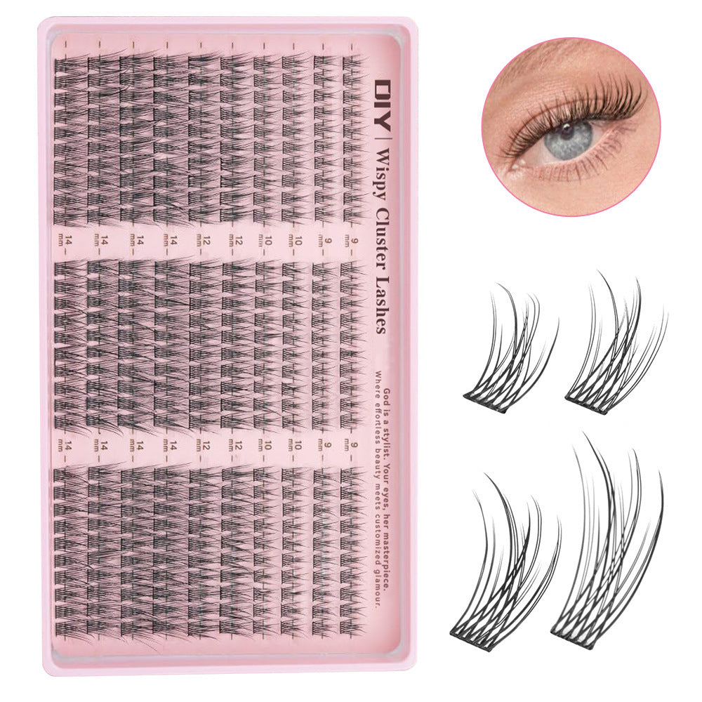 DIY Segmented Single-Cluster Self-Grafting False Eyelashes