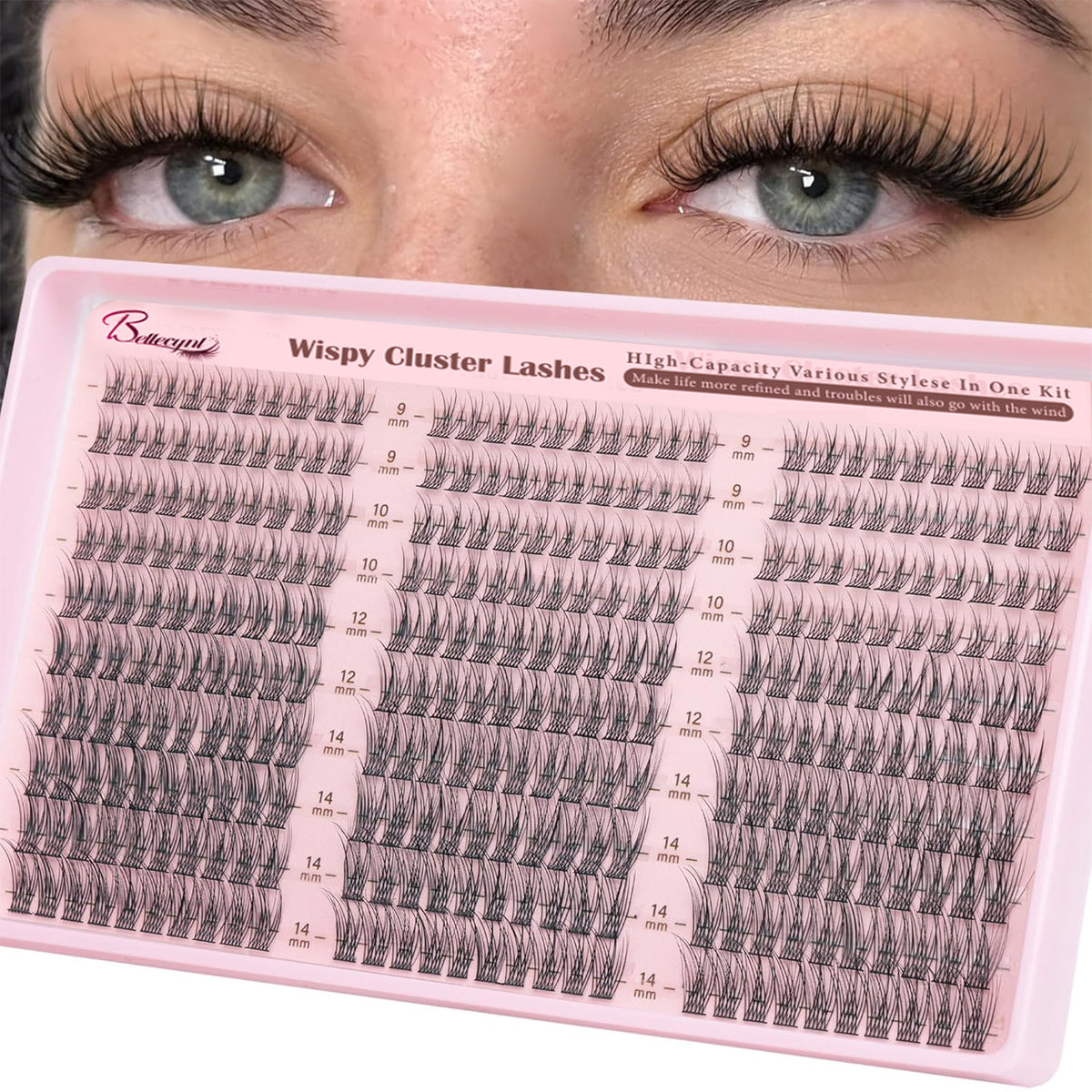 DIY Segmented Single-Cluster Self-Grafting False Eyelashes
