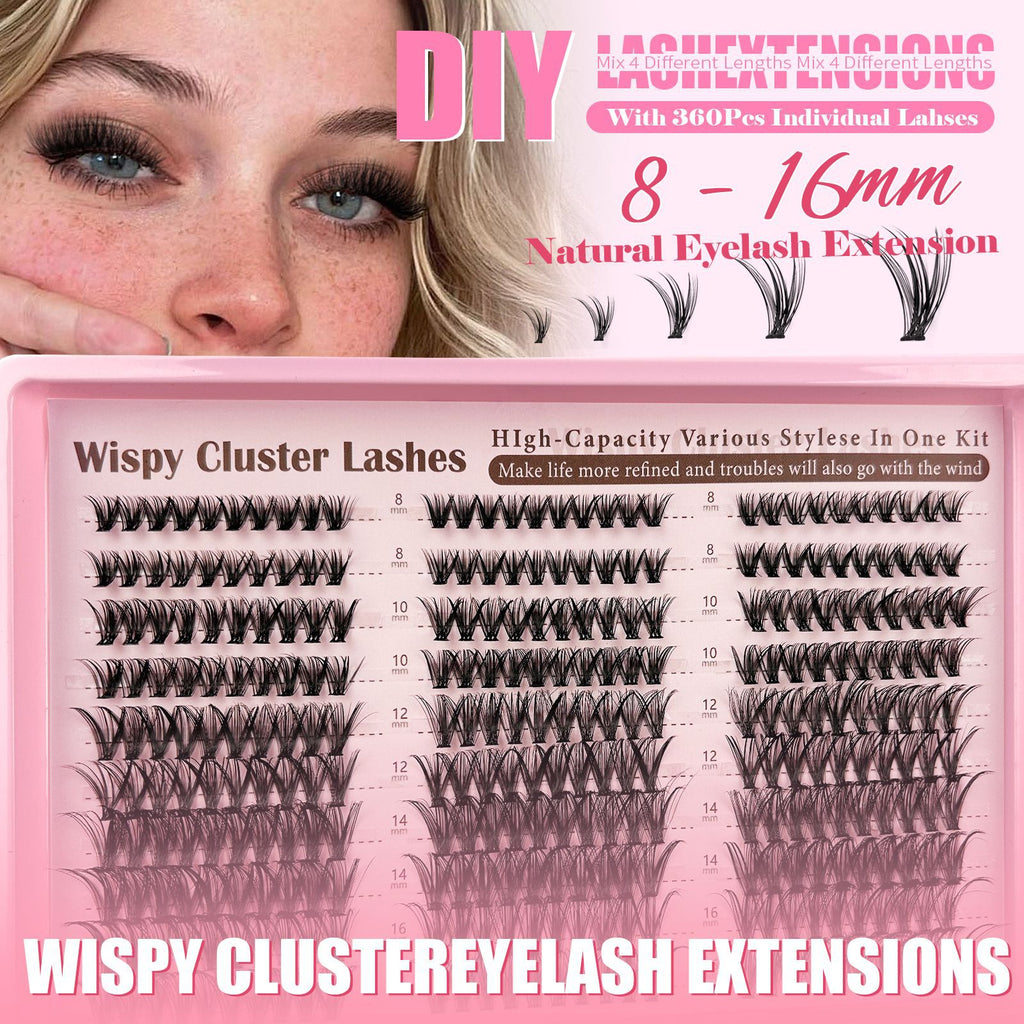 DIY Segmented Single-Cluster Self-Grafting False Eyelashes